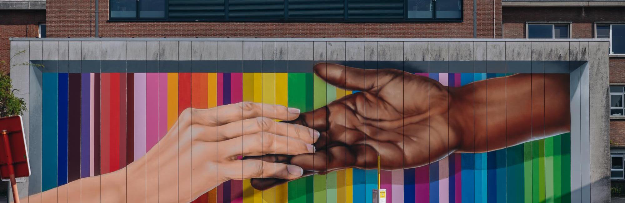 'Iedereen Mee' mural door Artoon