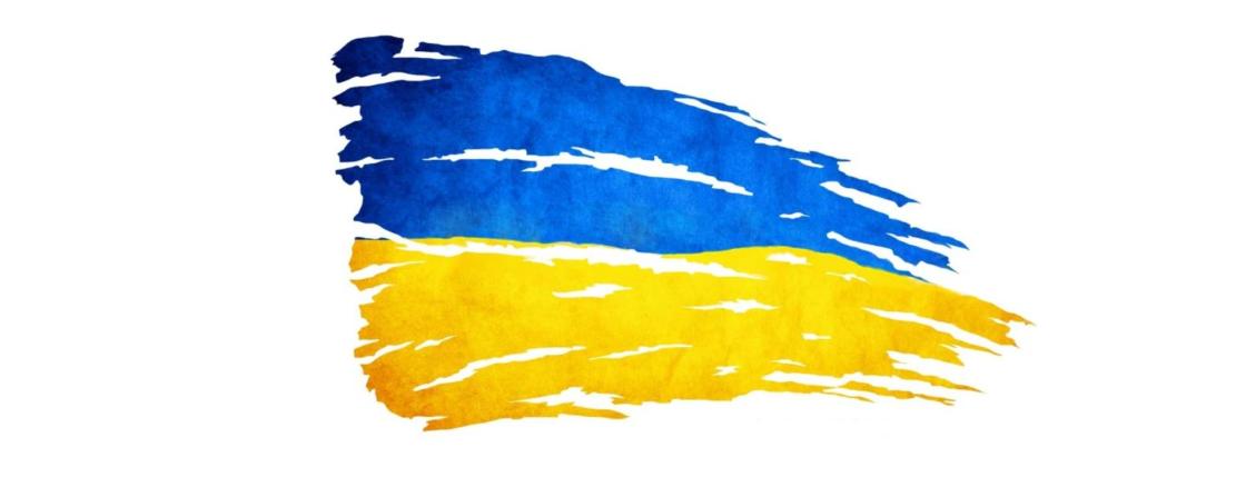 Oekrainse vlag, gehavend